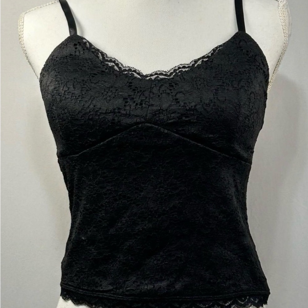No Boundaries Black Lace Tank Top